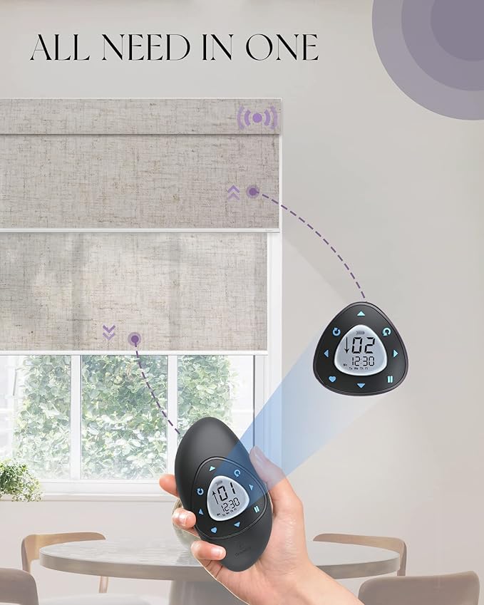 Graywind Motorized Dual Shades for Windows Smart Double Blinds Blackout and - Image 3
