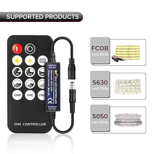 Mini RF Dimmer Controller 14 Keys 3014 5630 5730 3528 LED Strips - Image 4