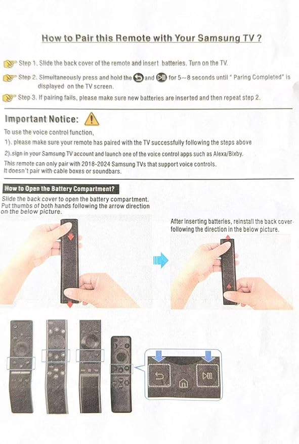 for Samsung TV Remote Replacement, Compatible - Image 7