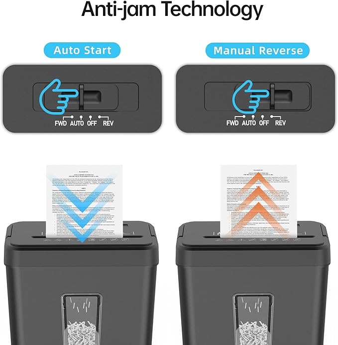 8-Sheet Cross Cut P-4 Security Paper Shredder, 4.2 Gal Bin - Image 5