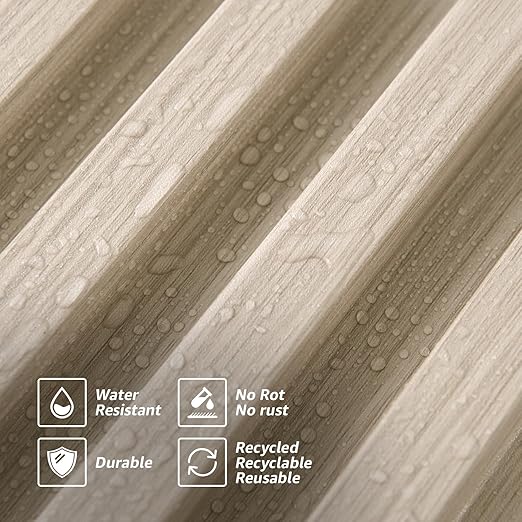 Art3d 8-Pack 96 x 6in. WPC Acoustic Slat Wall Panel - Image 7