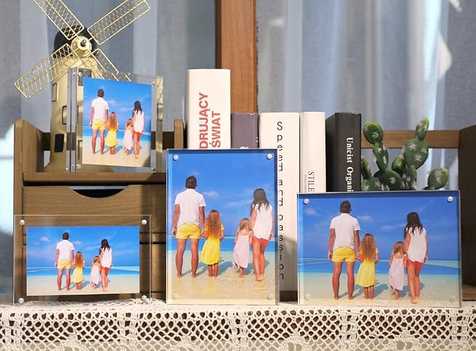Meetu 5 Pack Acrylic Picture Frame 6x8 - Image 6