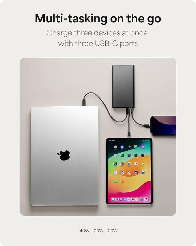 Mophie Powerstation Fast 25, 000mAh Power Bank | Extended Fast Charging | 140W - Image 5