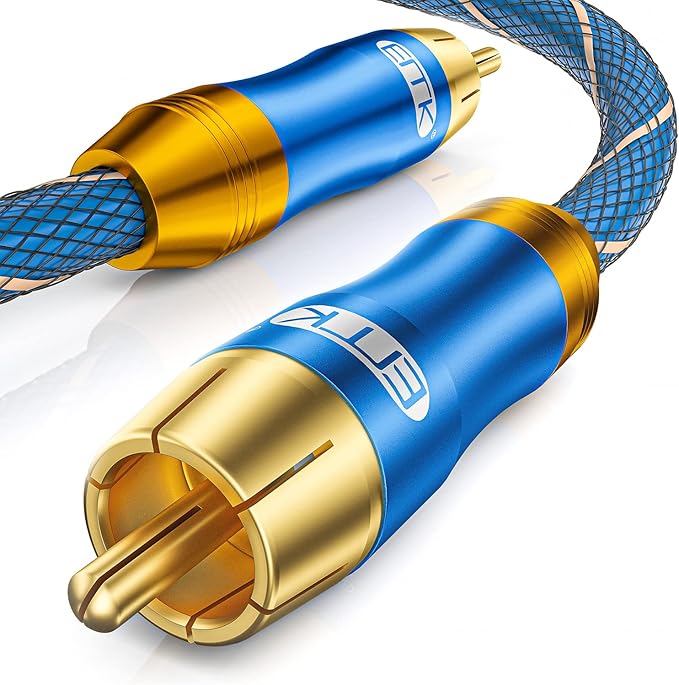 EMK Subwoofer Cable -Digital Coaxial/Subwoofer Cable Dual Shielded by EMK