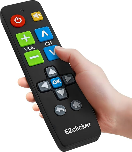 EZclicker Big Button Universal TV Remote Simple Easy to Use, Works by Unknown