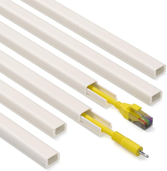 ZhiYo 85in Cord Covers for Wires on Wall, 1 Mini Cord Hider Wall, Self-Adhesive by ZhiYo