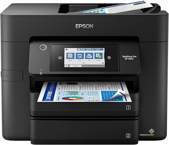 Epson Workforce Pro WF-4834 Wireless All-in-One Printer by Epson
