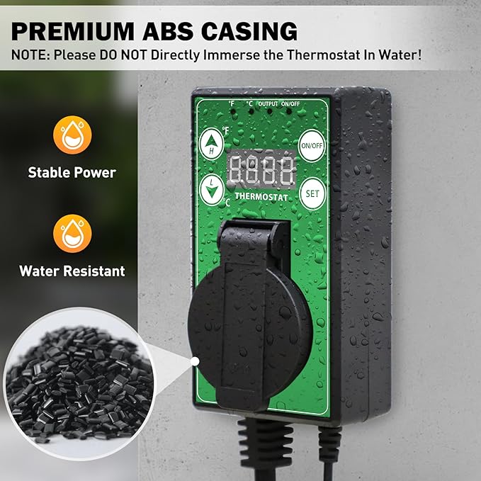 COOS BAY Digital Thermostat Controller -4 to 108°F, Temperature Control - Image 7