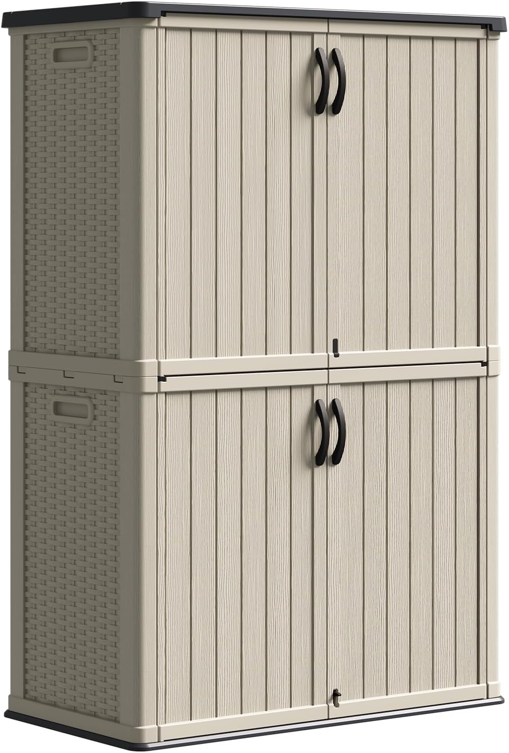 patiowell 50 cu.ft plastic vertical outdoor storage shed, main product view