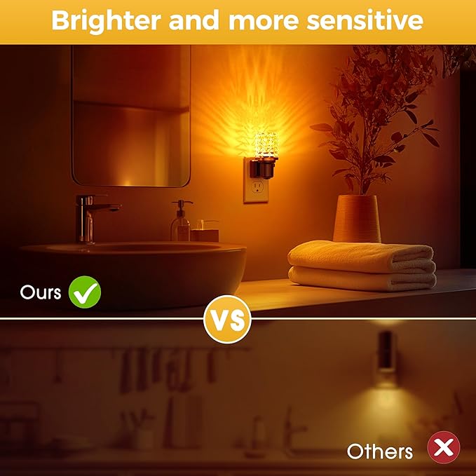 L LOHAS LED Night Light, 2 Pack Dimmable Night Lights Plug into Wall, Automatic - Image 5