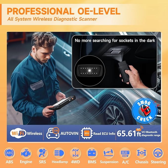 2026 FOXWELL Scanner NT809BT Wireless OBD2 Scanner Diagnostic Tool - Image 4