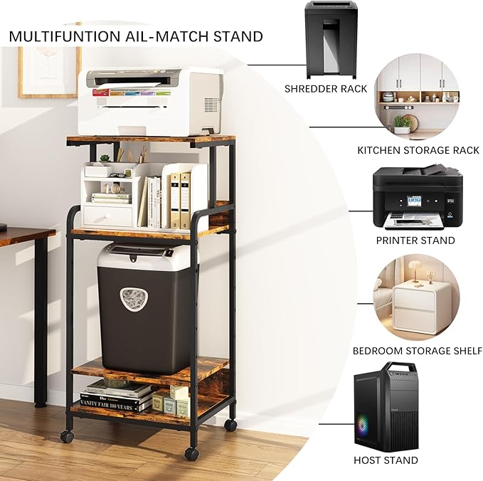 Arbuxzuy 4 Tier Printer Stand - Image 6