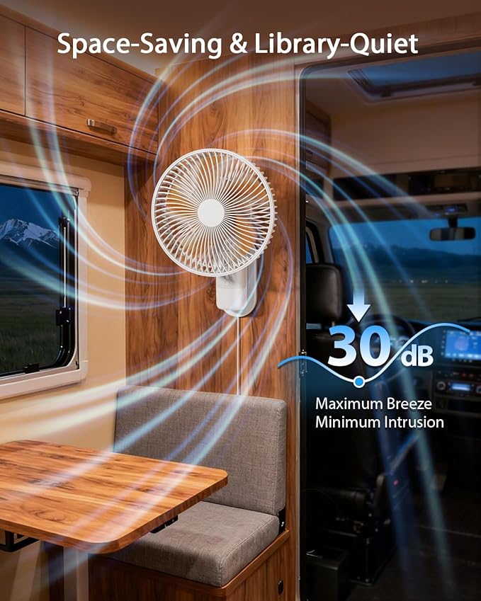 AURATHEA 10” Small Wall Mount Fan - Image 7