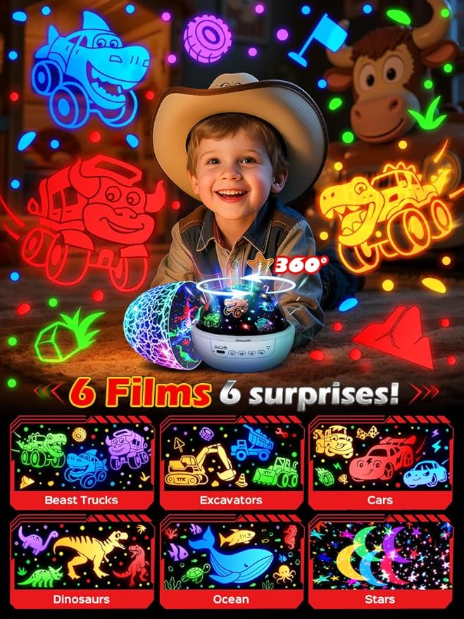 Beast Truck Dinosaur Toys Egg Night Light - Image 3