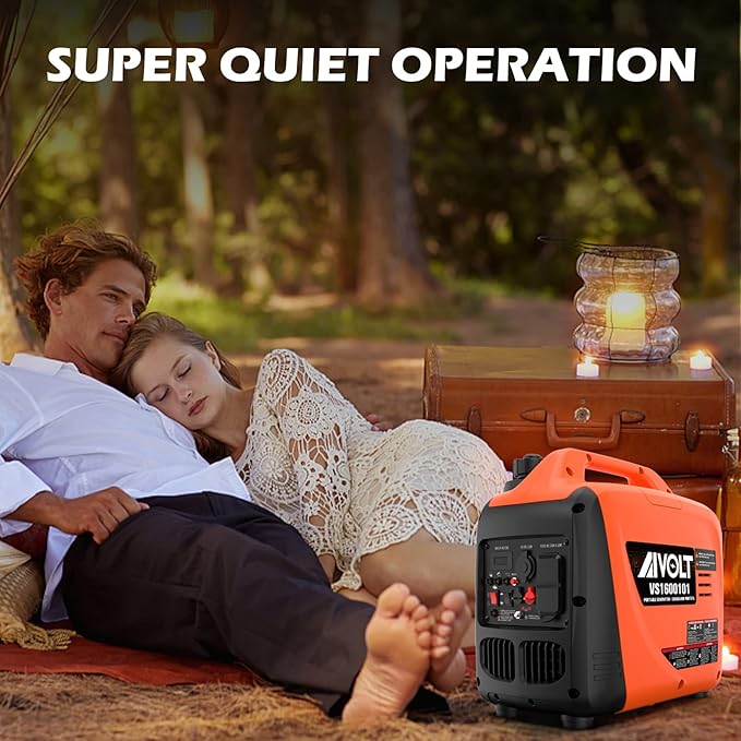 AIVOLT 1600W Super Quiet Inverter Generator, Ultra Lightweight Gas Powered - Image 6