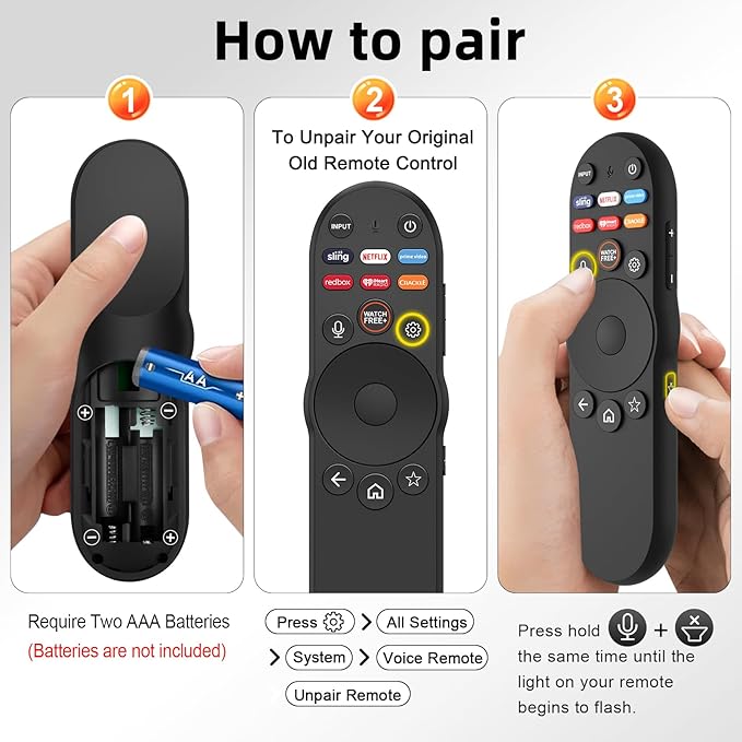 Voice Remote Control for Vizio Smart TV Remote, XRT270 Bluetooth Voice Remote - Image 5