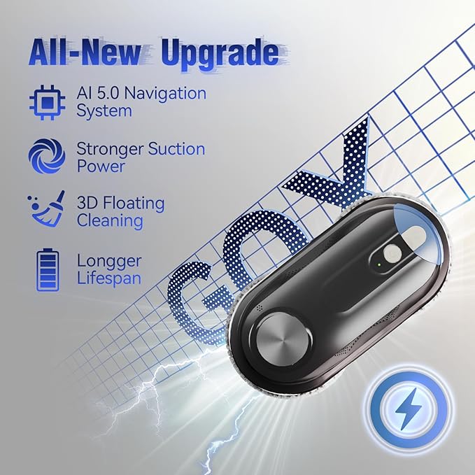 KKI Window Cleaning Robot, Automatic Window Cleaner Robot, Dual Spray, Max - Image 2
