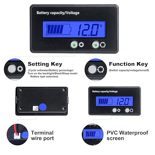 Golf Cart Battery Voltage Meter - Image 4