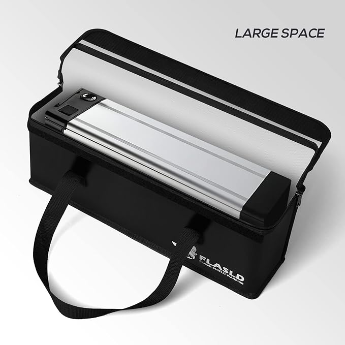 FLASLD 2-Pack Lipo Fireproof Bag Ebike Accessories Battery Charging Case Charge - Image 8