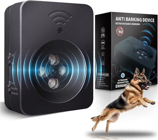 Anti Barking Device for Dogs Long Range 50ft, Ultrasonic Dog Bark Deterrent by Poosejzl