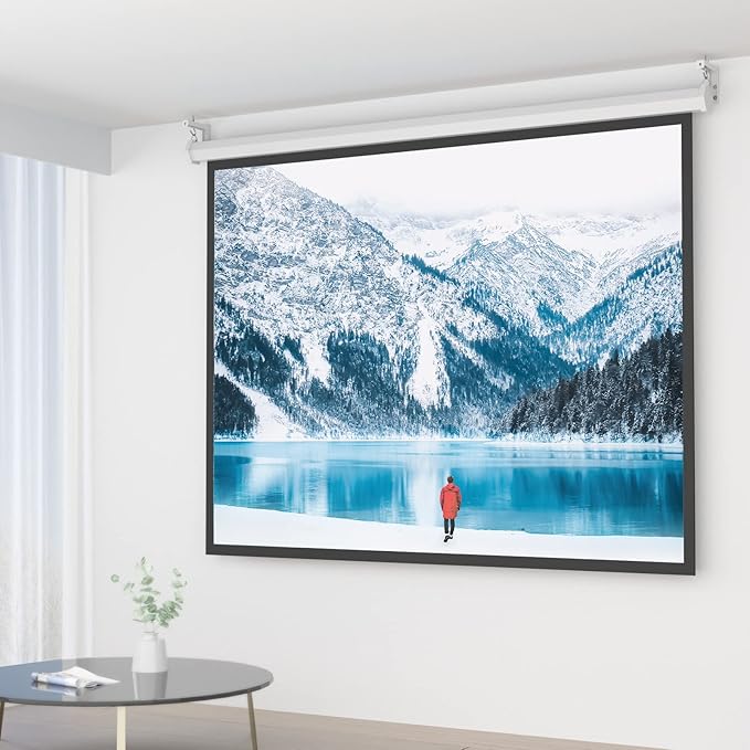 WALI Universal Projector Screen Ceiling Mount, Wall Hanging Mount L-Brackets - Image 2