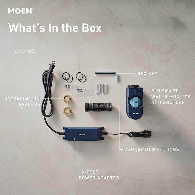 Moen Flo Smart Water Monitor and Automatic Shutoff Sensor, Wi-Fi Connected - Image 23