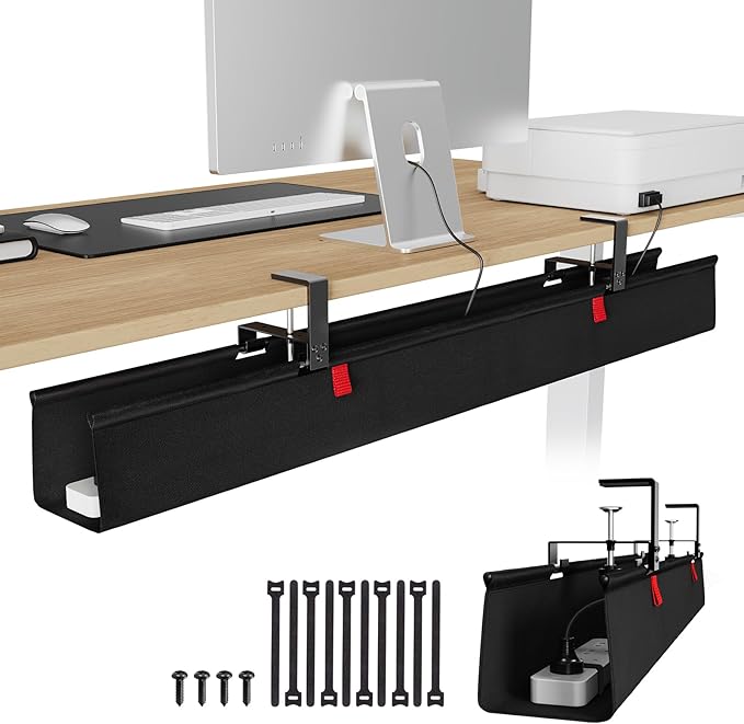 KEEGH Extra Large 48" Under Desk Cable Management Tray by KEEGH