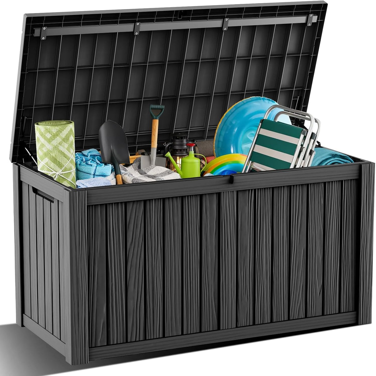 drato 180 gallon outdoor storage box, large waterproof, main product view