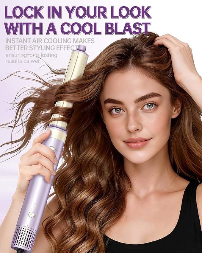 Hair Dryer Brush 8-in-1 Dual Voltage Hot Air Styler – Fast-Drying 110, 000 RPM - Image 6