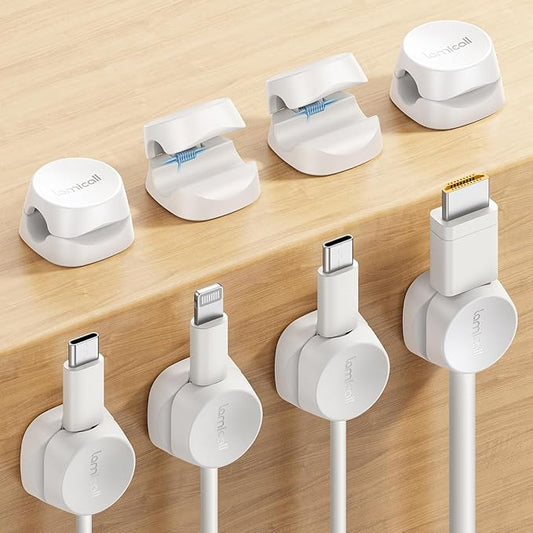 8Pack Cord Organizer Spring Cable Management Clips by Lamicall