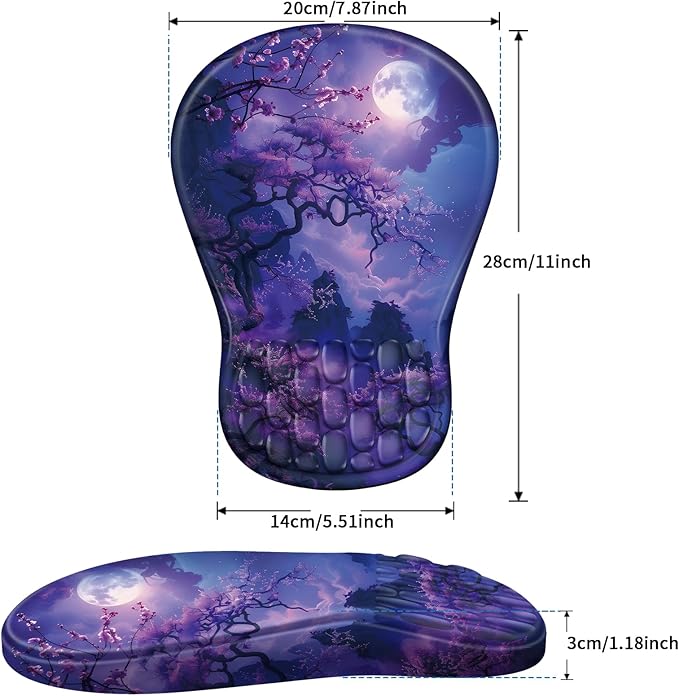 YIWEI Ergonomic Mouse Pad with Wrist Rest - Image 6