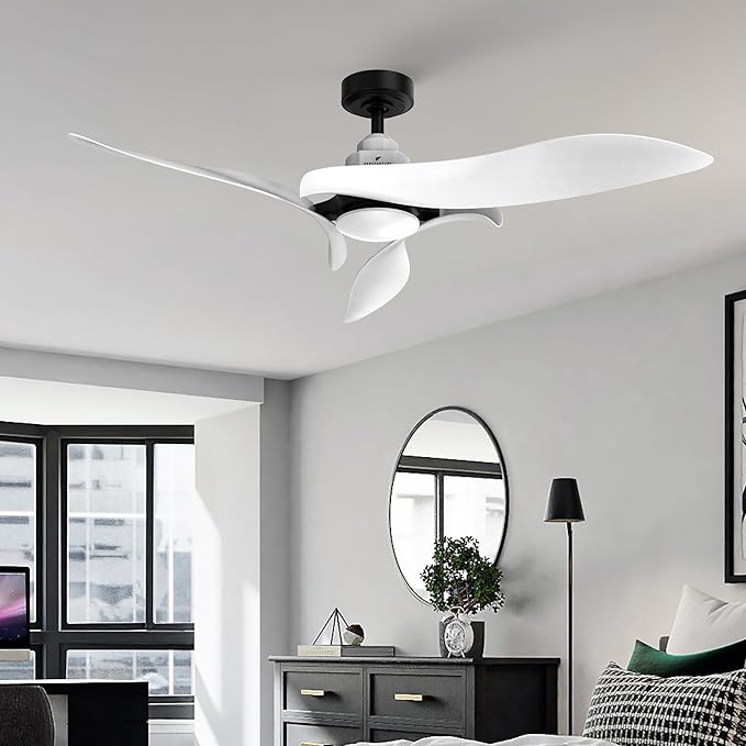AEROFANTURE 54 Inch White Ceiling Fan, Quiet DC Motor - Image 8