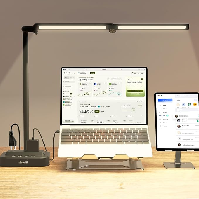 Moremili Adjustable LED Desk Lamp by Moremili