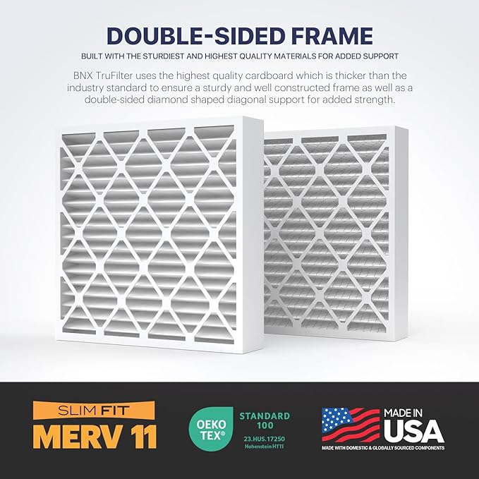 BNX TruFilter 20x20x4 MERV 11 Air Filter 2-Pack - Image 5