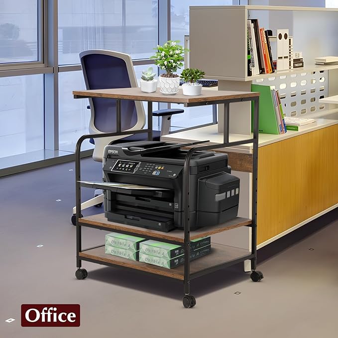 GCCSJ Large Printer Stand，3 Tier Printer Cart - Image 6