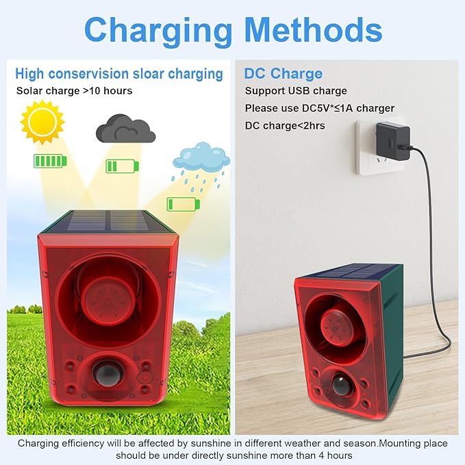 ChunHee Solar Outdoor Motion Sensor Alarm - Image 5