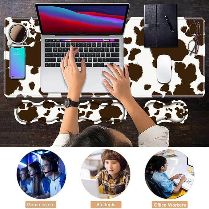 Ergonomic Keyboard Wrist Rest & Mouse Pad Wrist Rest Set, Large XXL Gaming Desk - Image 7