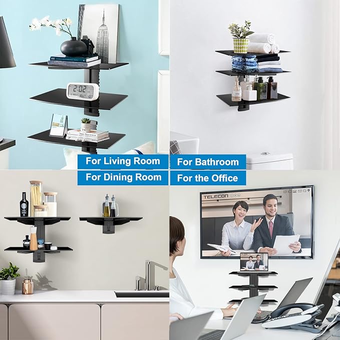 suptek 3 Floating Shelf Wall Bracket - Image 5