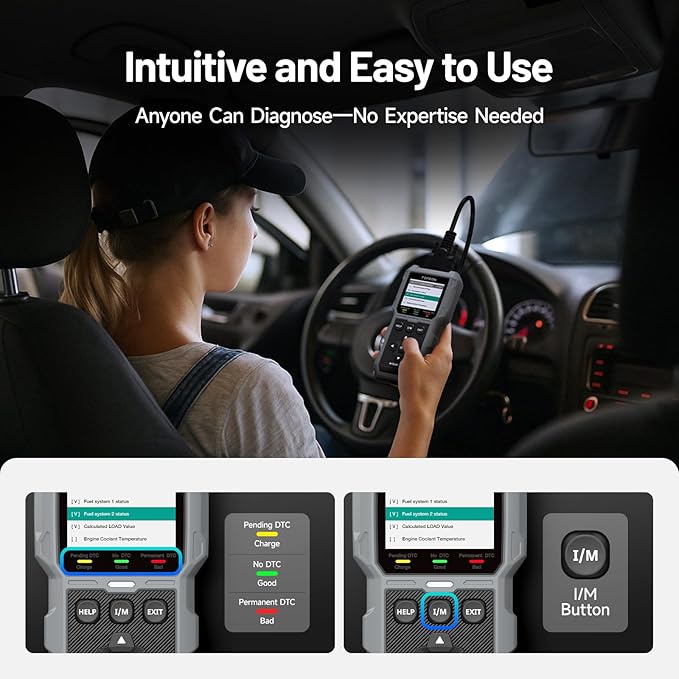 TOPDON AL500B OBD2 Scanner Battery Tester 2 in 1 Code Reader, Full OBDII - Image 8