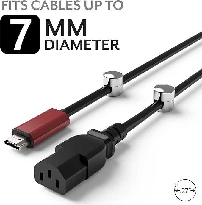 ICONIT Cable Anchors for Desk Organization | Premium Aluminum Cord Organizers | - Image 5