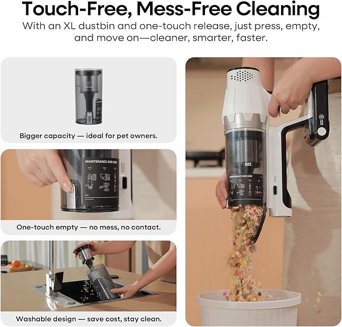 ElecKeys Cordless Vacuum Cleaner, 580W 48KPA 65Mins Vacuum Cleaners - Image 5