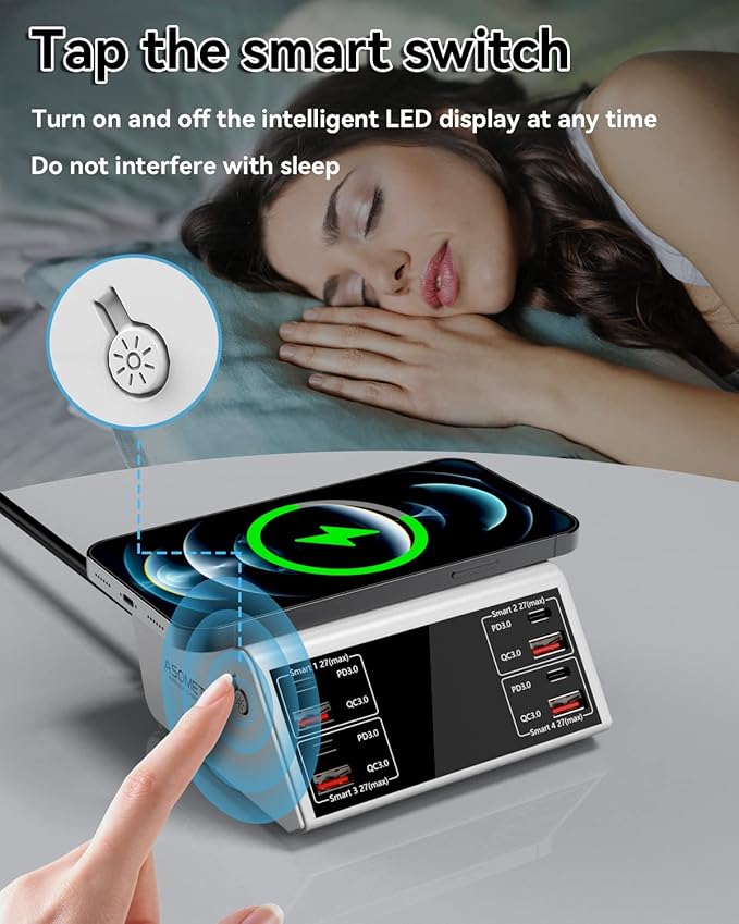 USB Charging Station, 100W 8-Port Charging Station - Image 6