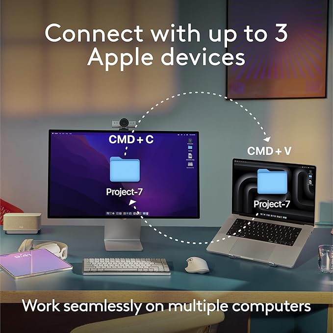 Logitech MX Keys S for Mac, Wireless Keyboard, Precise Laptop-Like Typing - Image 7