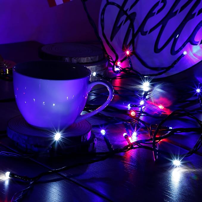 HOME LIGHTING 200 LED 66FT Fairy String Lights, July 4th Patriotic Light - Image 7