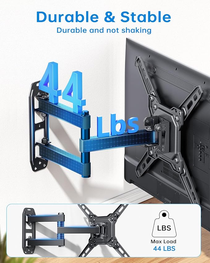 Full Motion Articulating Swivel TV Monitor Wall Mount Bracket - Image 4