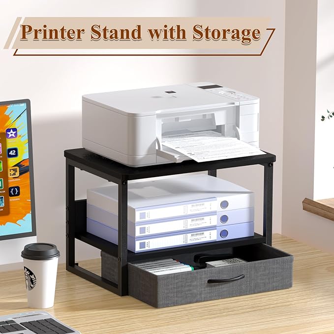 MARTY Printer Stand with Storage Drawer - Image 2