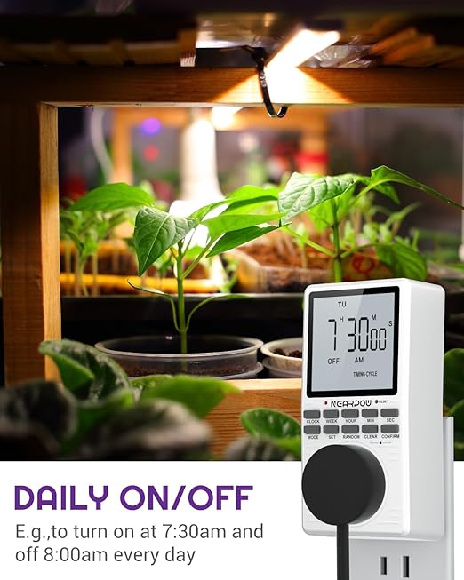 Outlet Timer, NEARPOW Multifunctional Programmable Timer - Image 3