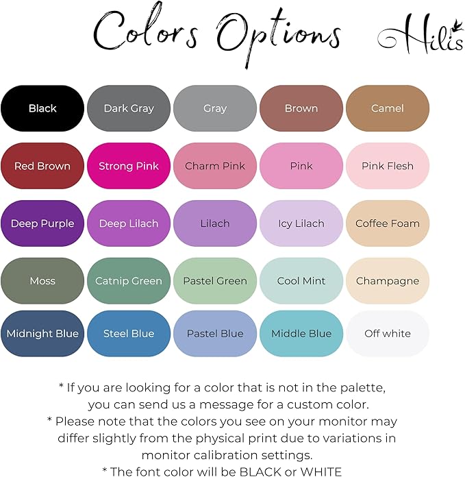 Hilis Personalized Gift Custom Mouse Pad, Personalized Birth Flower, Color and - Image 3