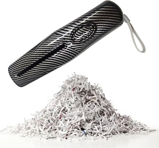 Fafeicy Portable Electric Paper Shredder 4mm Shredding 2 Sheet Capacity USB - Image 8