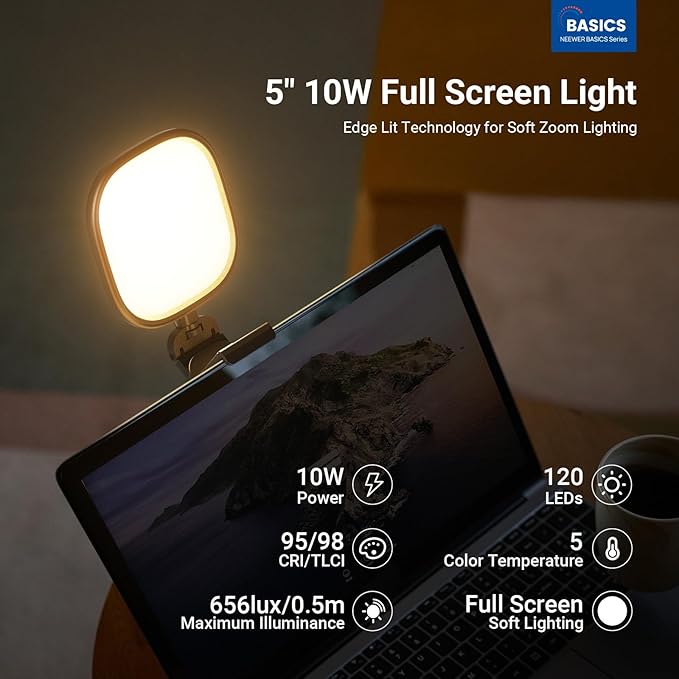 NEEWER Basics 5" 10W Monitor Light - Image 2